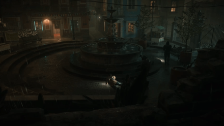 Head to the Fountain Area