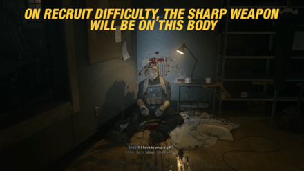 Recruit Sharp Weapon Location