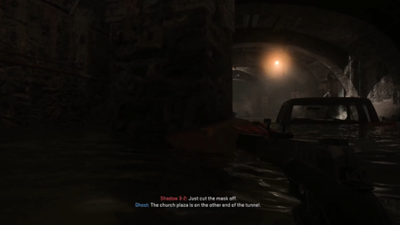 Hide Behind the Pillar in the Flooded Tunnel