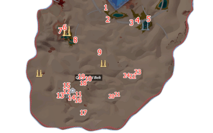 Quicksand Belt Gold Nucleus Map