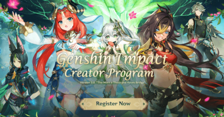 Genshin - 3.0 Twitch Streaming Event Registration