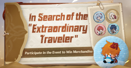 Genshin - In Search of the Extraordinary Traveler Event Page