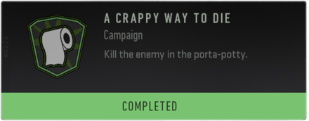 Modern Warfare 2 - A Crappy Way to Die Achievement