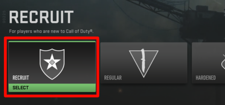 Modern Warfare 2 - Recruit Difficulty