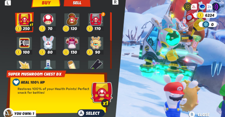 Mario + Rabbids Sparks of Hope - Item Shop
