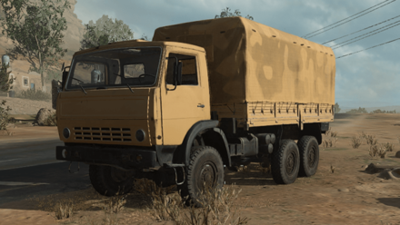 Cargo Truck with Tarp