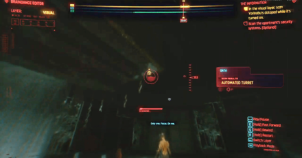 Cyberpunk 2077 - The Information - Automated Turret Scan