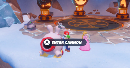 Mario + Rabbids Sparks of Hope - Enter the nearby cannon to exit the area.png