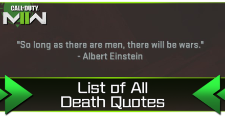 Modern Warfare 2 - List of All Death Quotes