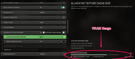 VRAM Usage MW2