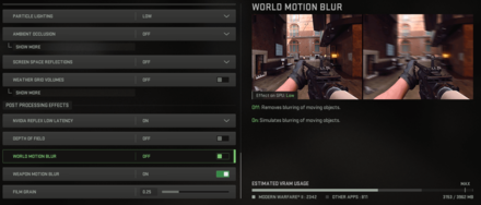 World motion blur MW2