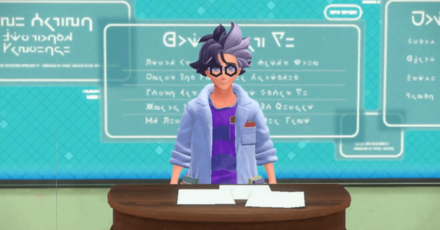 Pokemon Scarlet and Violet SV - Jacq Standing in Front of Screen