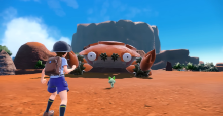 Pokemon Scarlet and Violet SV - Sprigatito vs Titan Klawf