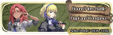 Bound Hero Battle: Hapi & Constance Banner