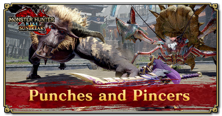 Monster Hunter Rise (MH Rise) - Punches and Pincers Quest Banner