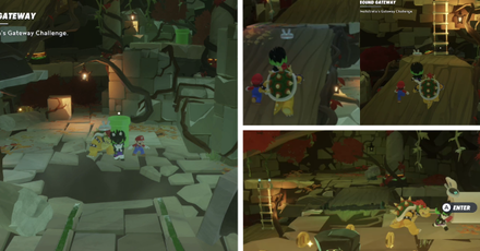 Mario + Rabbids Sparks of Hope - In the next area, go up the ramp to the left and climb the ladder.png