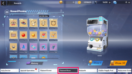 Thorned Rose Event Page