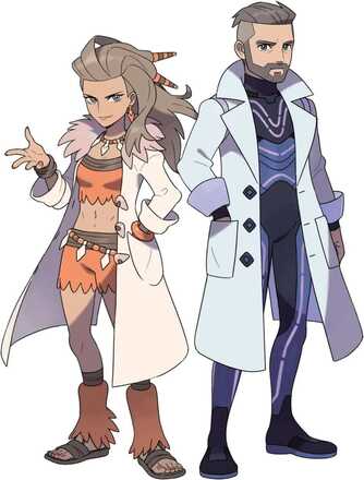 Professor Sada and Professor Turo Pokemon Scarlet and Violet (SV)