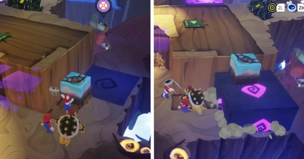 Mario + Rabbids Sparks of Hope - Bring this piece up by moving it to the block.png