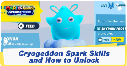 Mario + Rabbids Sparks of Hope - Cryogeddon Spark Skills and How to Unlock