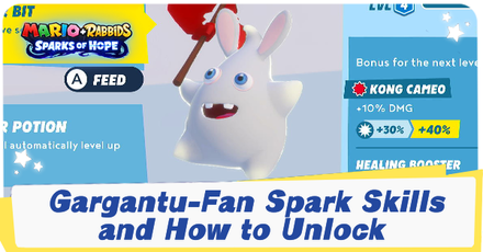 Mario + Rabbids Sparks of Hope -  Gargantu-Fan Spark Skills and How to Unlock