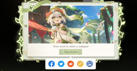 Genshin Impact - May Your Dreams of Wisdom Come True - Share event for a free wallpaper