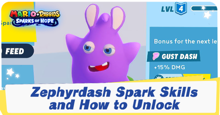 Mario + Rabbids Sparks of Hope - Zephyrdash Spark Skills and How to Unlock