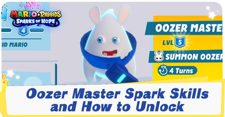 Mario + Rabbids Sparks of Hope - Oozer Master Spark Skills and How to Unlock