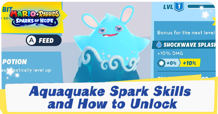 Mario + Rabbids Sparks of Hope -  Aquaquake Spark Skills and How to Unlock