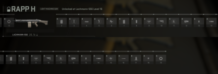 RAPP H Unlock Progression Tree