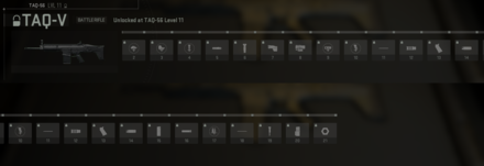 TAQ-V Unlock Progression Tree
