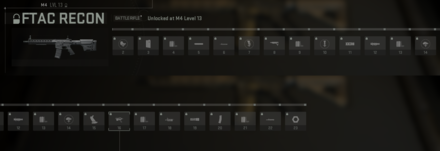 FTAC Recon Unlock Progression Tree