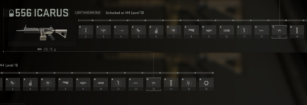 556 Icarus Unlock Progression Tree