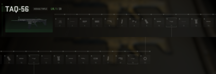 TAQ-56 Unlock Progression Tree