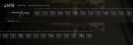 M16 Unlock Progression Tree