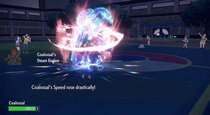 Coalossal Steam Engine Hidden Ability Water Tera Type Pokemon Scarlet and Violet