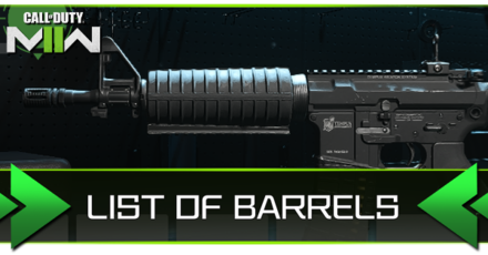 Modern Warfare 2 - List of Barrels