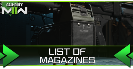 Modern Warfare 2 - List of Magazines