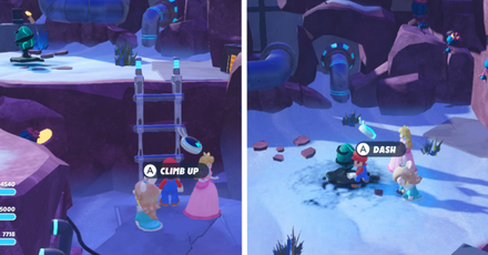 Mario + Rabbids Sparks of Hope - Climb up the ladder to get the Darkmess Orb