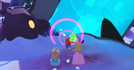 Mario + Rabbids Sparks of Hope - Go past the fragmented bridge to get the second cluster of Green Coins