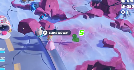 Mario + Rabbids Sparks of Hope - Lower the ladder to get to the last cluster of Green Coins