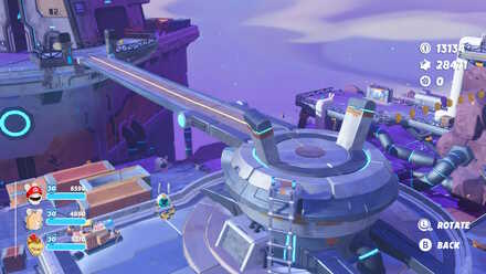 move the crane to the right position