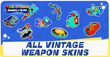 Mario + Rabbids Sparks of Hope Vintage Weapon Skins