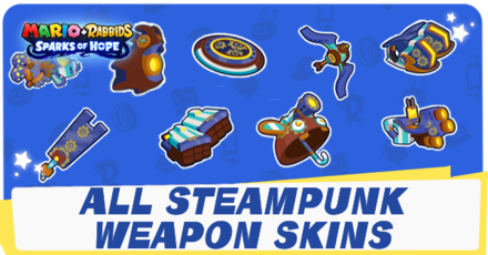 Mario + Rabbids Sparks of Hope Steampunk Weapon Skins