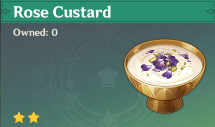Genshin Impact - How to Get Rose Custard and Effects