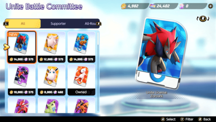 Pokemon UNITE - Unite Licenses