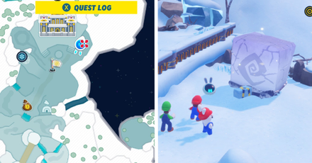 Mario + Rabbids Sparks of Hope -Second ice block location
