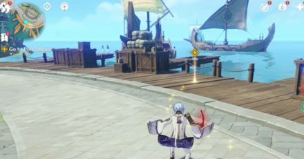Genshin - A Toast to Victory Walkthrough 5 - Going to Port Ormos to Talk to Dehya and Dunyarzad