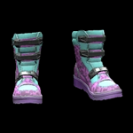 Sturdy Orchid Dawn Syn-Leather Biker Boots