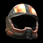Copper Gleam Fiberglass Helmet